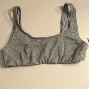 Good American Bikini Top | Silver | Size 4